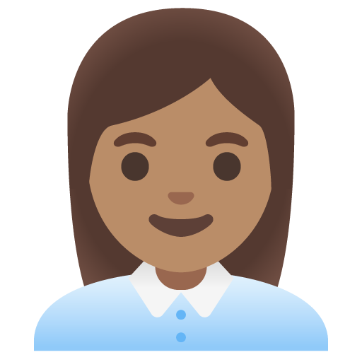 Woman Office Worker: Medium Skin Tone