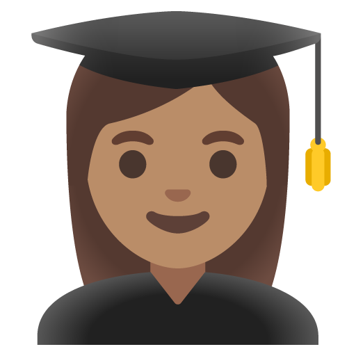 Woman Student: Medium Skin Tone