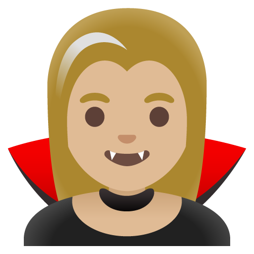 Woman Vampire: Medium-Light Skin Tone