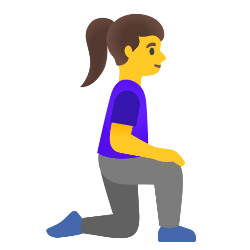 Woman Kneeling Facing Right