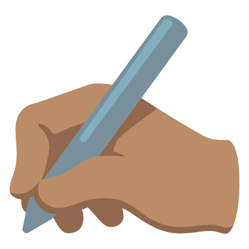 Writing Hand: Medium Skin Tone