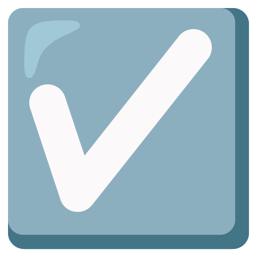 Галочка в квадраті для Google 16.0