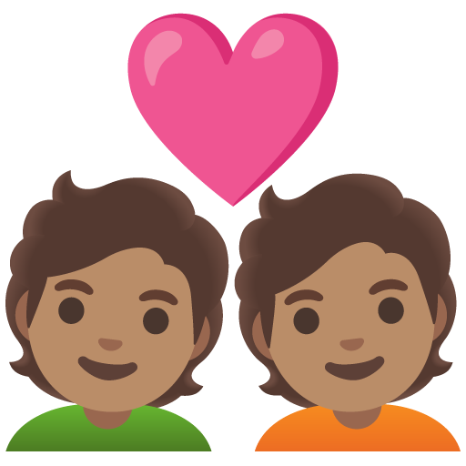  Влюбленная пара: средний тон кожи для Google 16.0