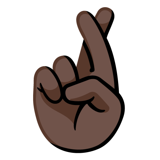 Схрещені пальці: дуже темний тон шкіри для Google 16.0