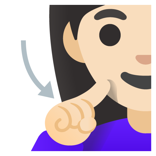 Глуха жінка: дуже світлий тон шкіри для Google 16.0