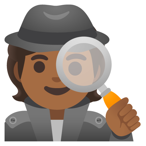 Детектив: темный тон кожи для Google 16.0