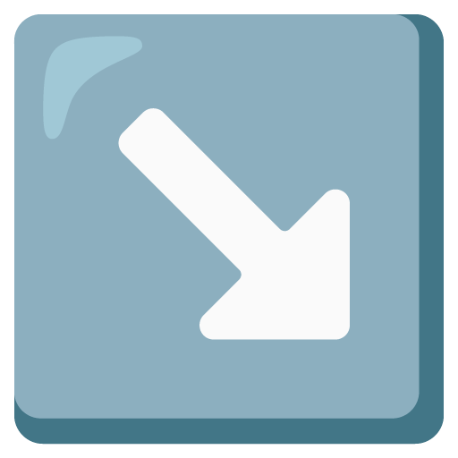 Стрелка вправо-вниз для Google 16.0