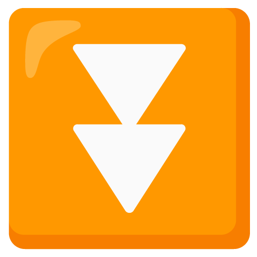 Два трикутника вістрям вниз для Google 16.0