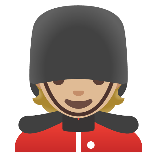 Гвардеец: светлый тон кожи для Google 16.0