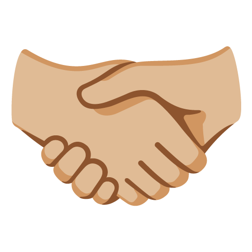 Рукостискання: світлий тон шкіри для Google 16.0