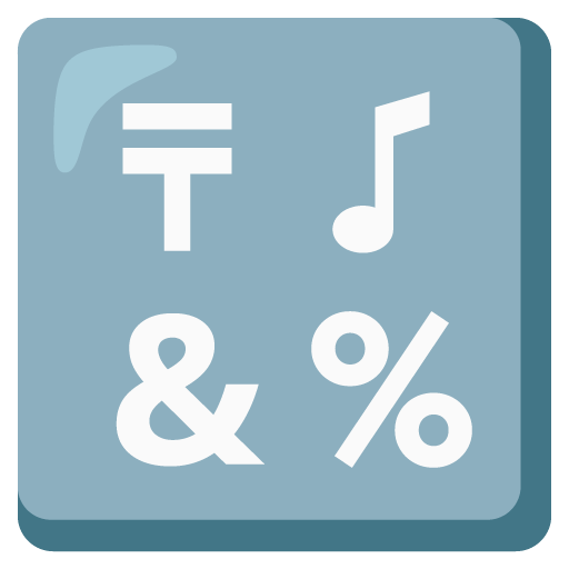 Введення символів для Google 16.0