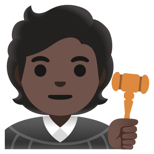 Судья: очень темный тон кожи для Google 16.0