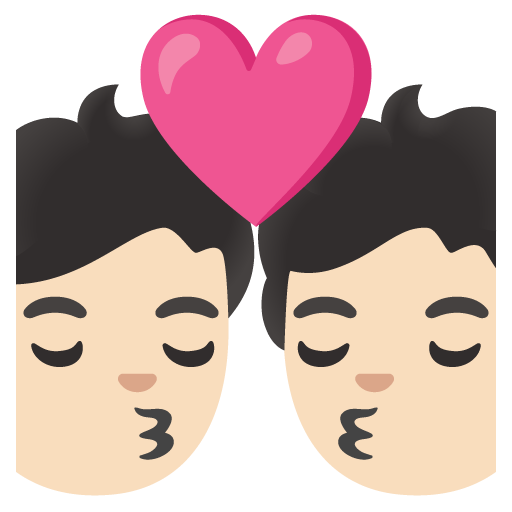 Поцілунок: дуже світлий тон шкіри для Google 16.0