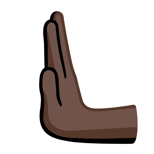 Толкающая рука влево: темный тон кожи для Google 16.0