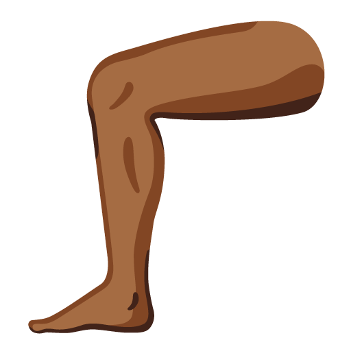 Нога: темний тон шкіри для Google 16.0