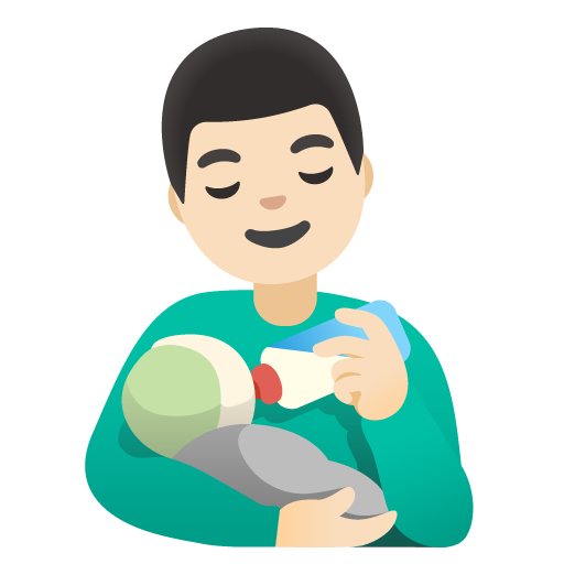 Кормящий мужчина: очень светлый тон кожи для Google 16.0