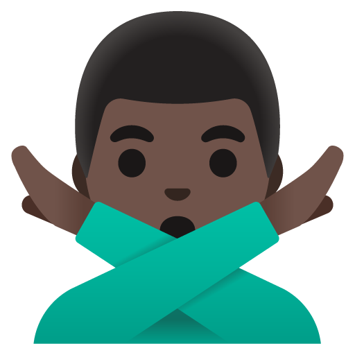 Мужчина против: очень темный тон кожи для Google 16.0