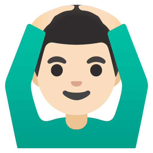 Чоловік за: дуже світлий тон шкіри для Google 16.0