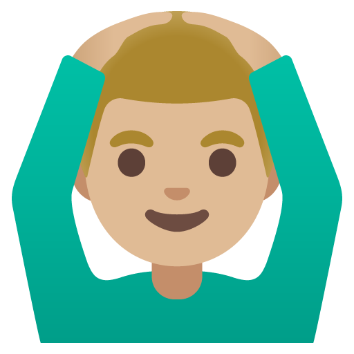 Чоловік за: світлий тон шкіри для Google 16.0