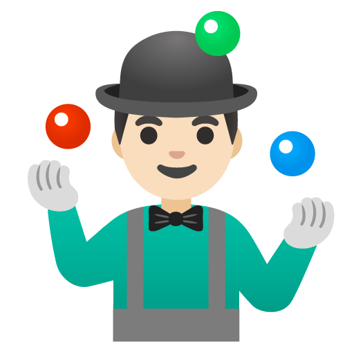 Чоловік-жонглер для Google 16.0