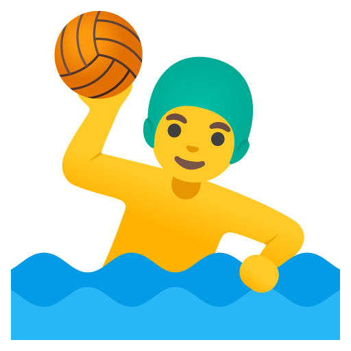 Чоловік грає у водне поло для Google 16.0