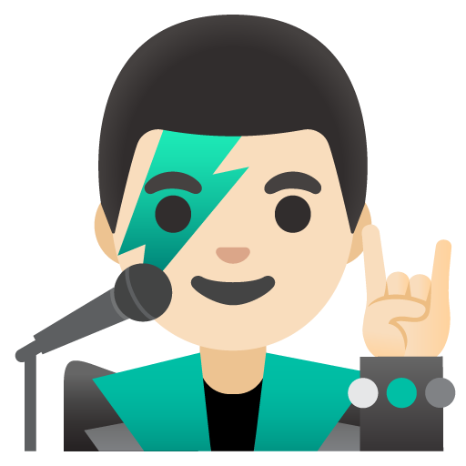 Мужчина-певец: очень светлый тон кожи для Google 16.0