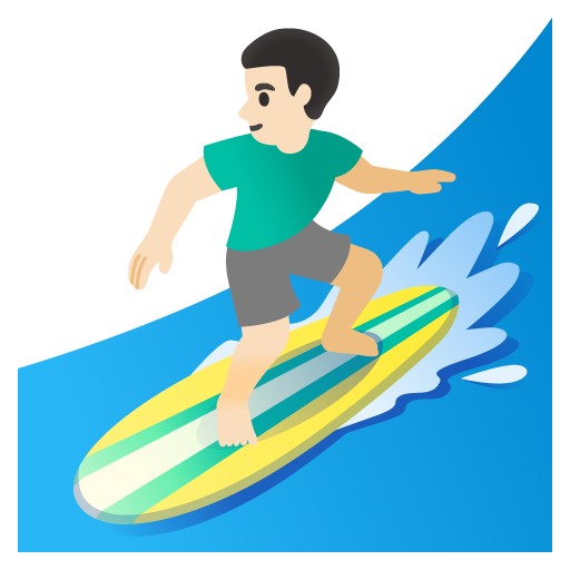 Серфингист: очень светлый тон кожи для Google 16.0