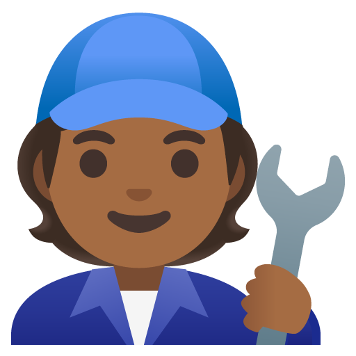 Механик: темный тон кожи для Google 16.0