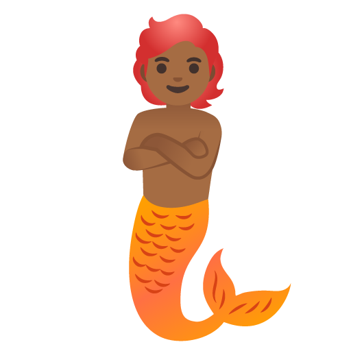 Merperson: Medium-Dark Skin Tone для Google 16.0