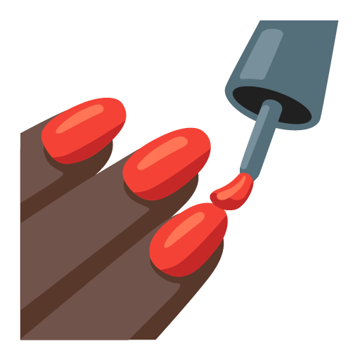 Манікюр: дуже темний тон шкіри для Google 16.0