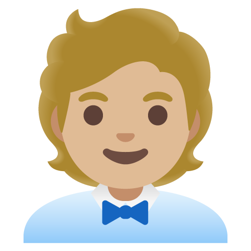 Офісний працівник: світлий тон шкіри для Google 16.0