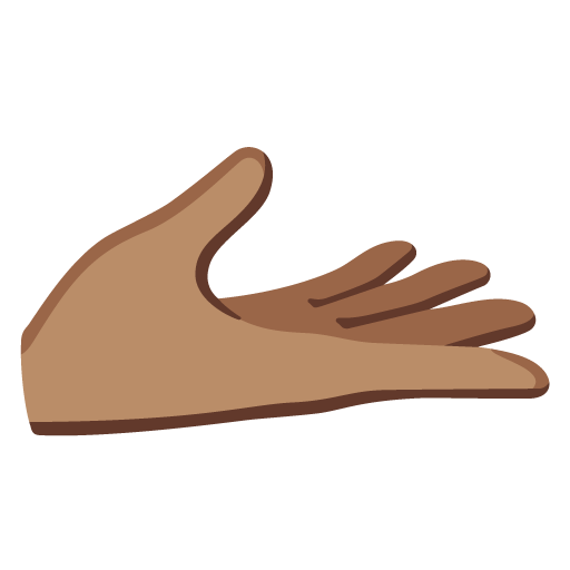 Рука долонею вгору: середній тон шкіри для Google 16.0