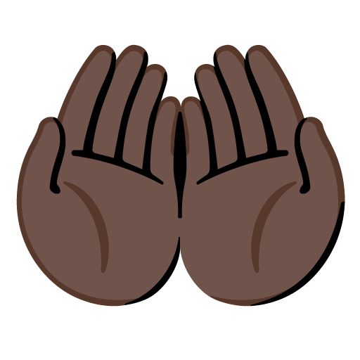 Ладони лодочкой: очень темный тон кожи для Google 16.0