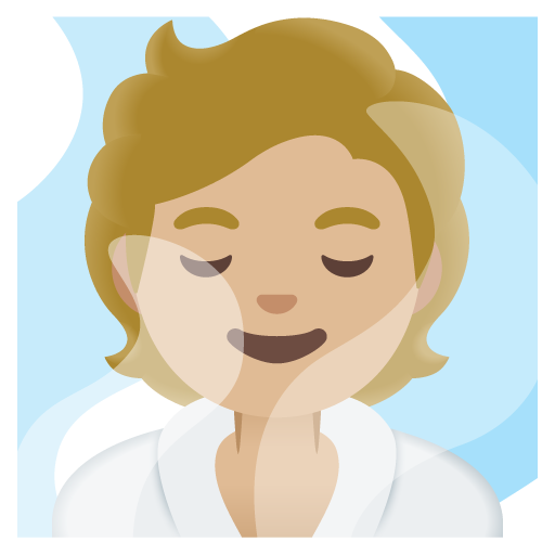 Людина в лазні: світлий тон шкіри для Google 16.0