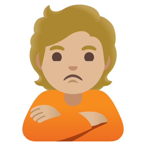 Ображена людина: світлий тон шкіри для Google 16.0