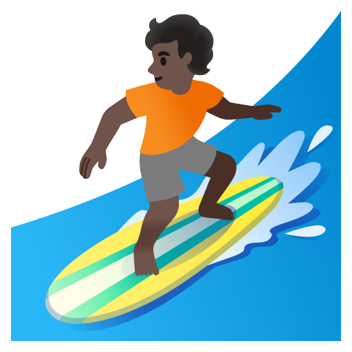 Серфінг: дуже темний тон шкіри для Google 16.0