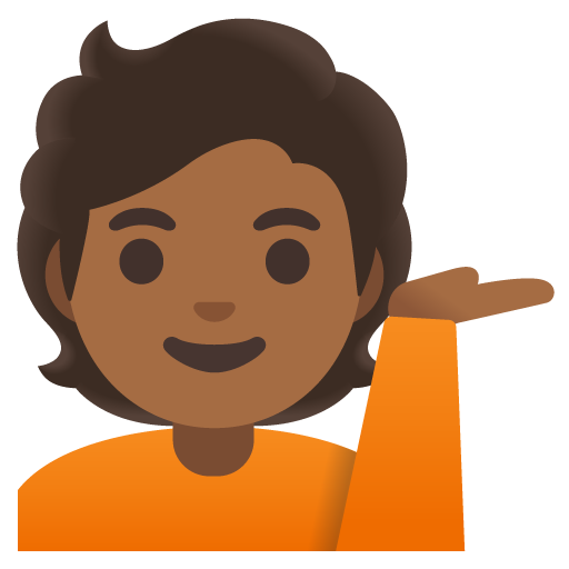 Людина тягне руку: темний тон шкіри для Google 16.0