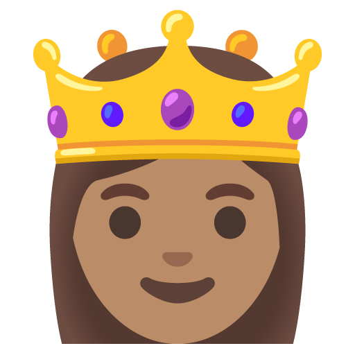 Принцеса: середній тон шкіри для Google 16.0