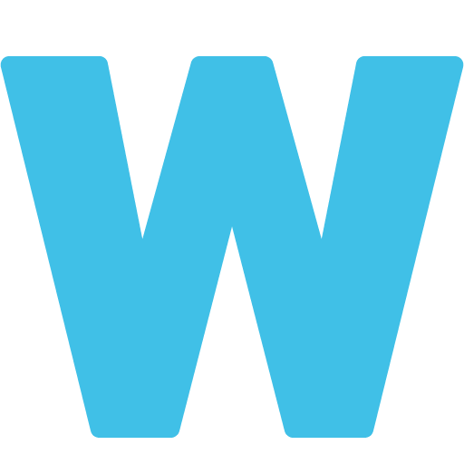 Региональный индикатор Символ Буква W для Google 16.0