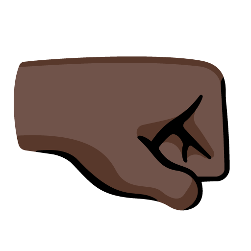 Кулак праворуч: дуже темний тон шкіри для Google 16.0