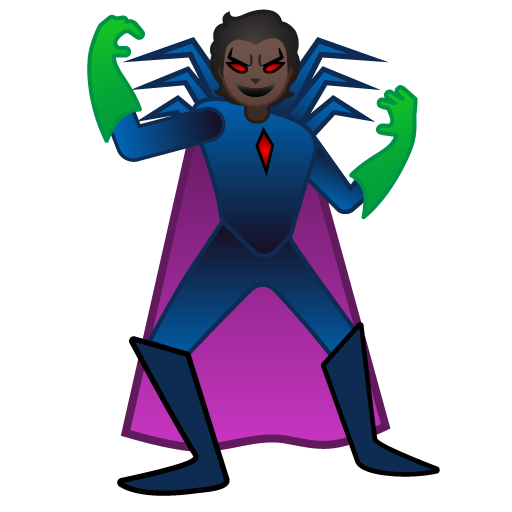 Суперзлодей: очень темный тон кожи для Google 16.0