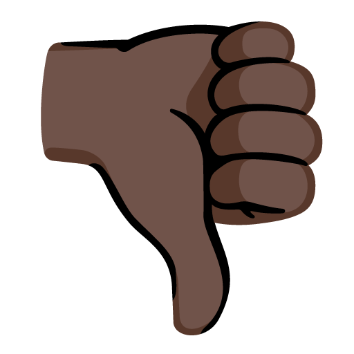 Большой палец вниз: очень темный тон кожи для Google 16.0