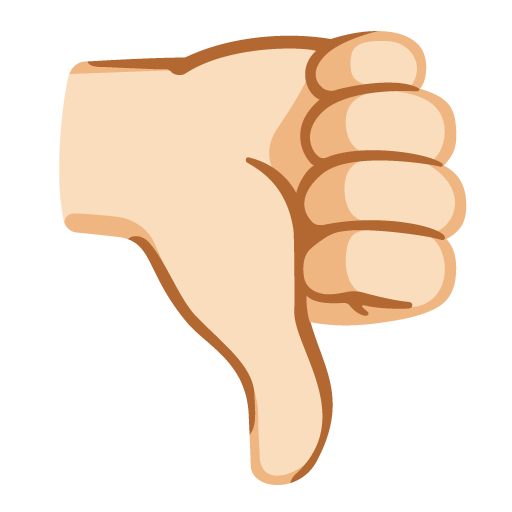 Большой палец вниз: очень светлый тон кожи для Google 16.0