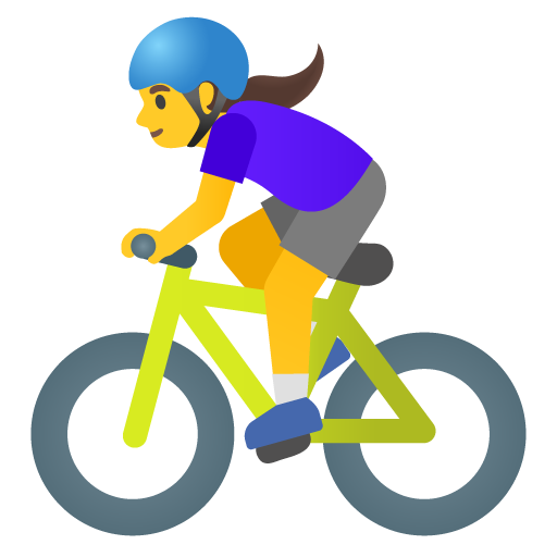 Жінка на велосипеді для Google 16.0