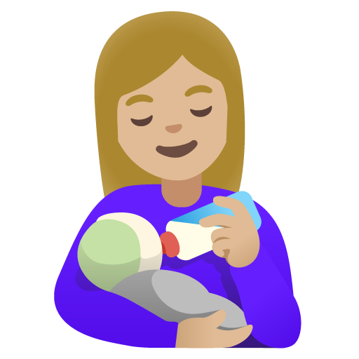 Годує жінка: світлий тон шкіри для Google 16.0