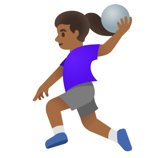 Гандболистка: темный тон кожи для Google 16.0