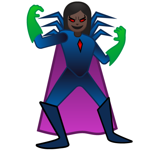 Жінка-суперлиходій: дуже темний тон шкіри для Google 16.0