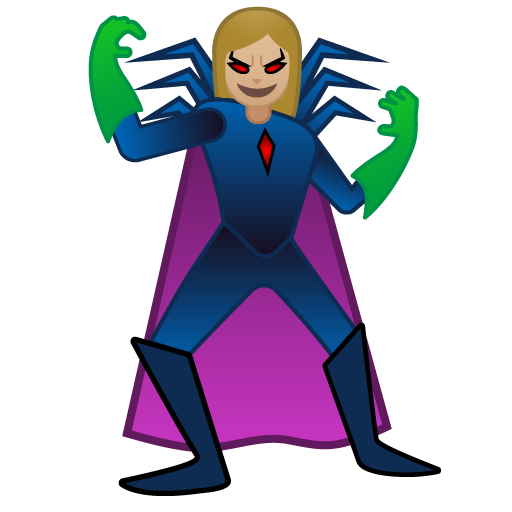 Жінка-суперлиходій: світлий тон шкіри для Google 16.0