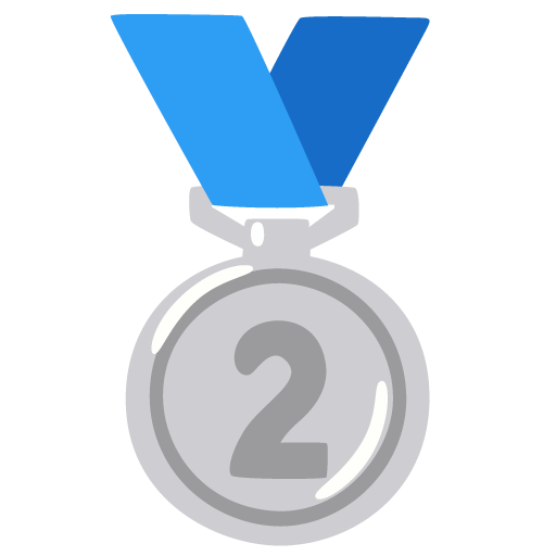 2nd Place Medal for Google 17.0