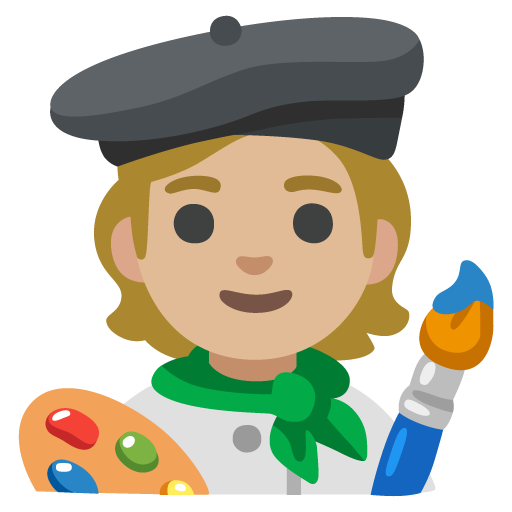 Художник: світлий тон шкіри для Google 17.0